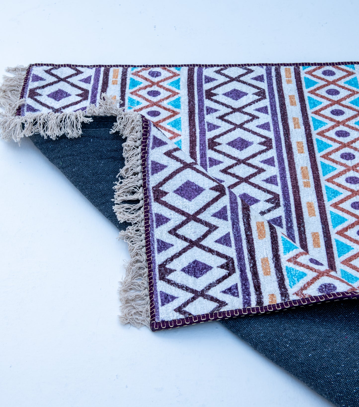 Heritage Motif Rug - Faux Silk- Rectangle