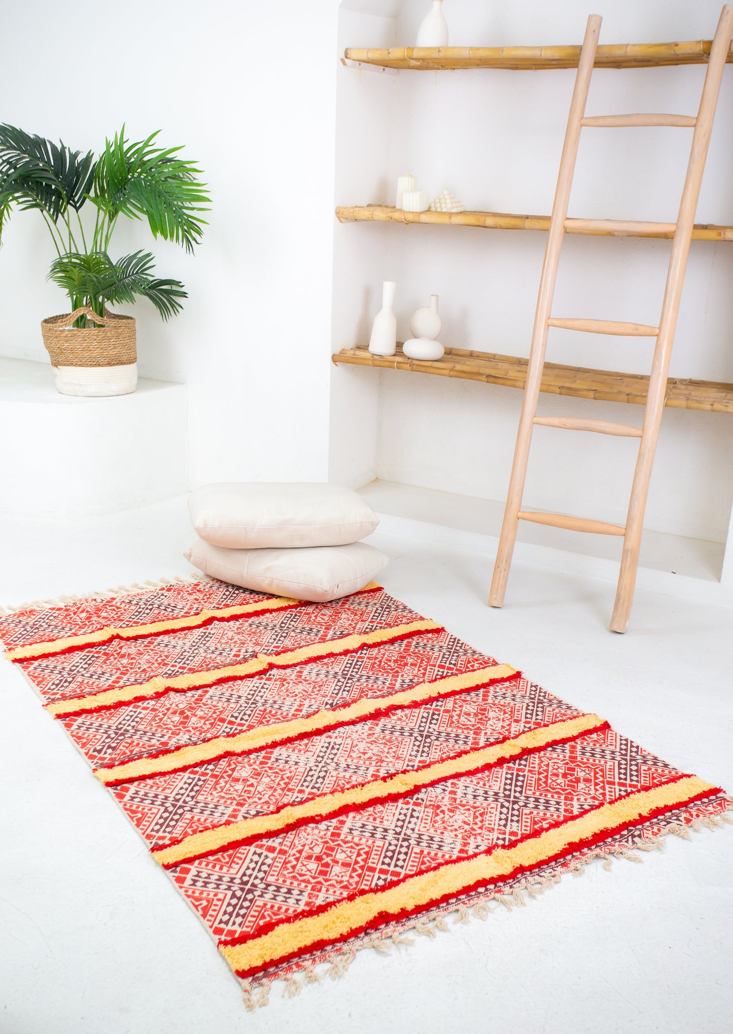 Chic Cotton Dhurrie/Rug - Natural Cotton- Rectangle