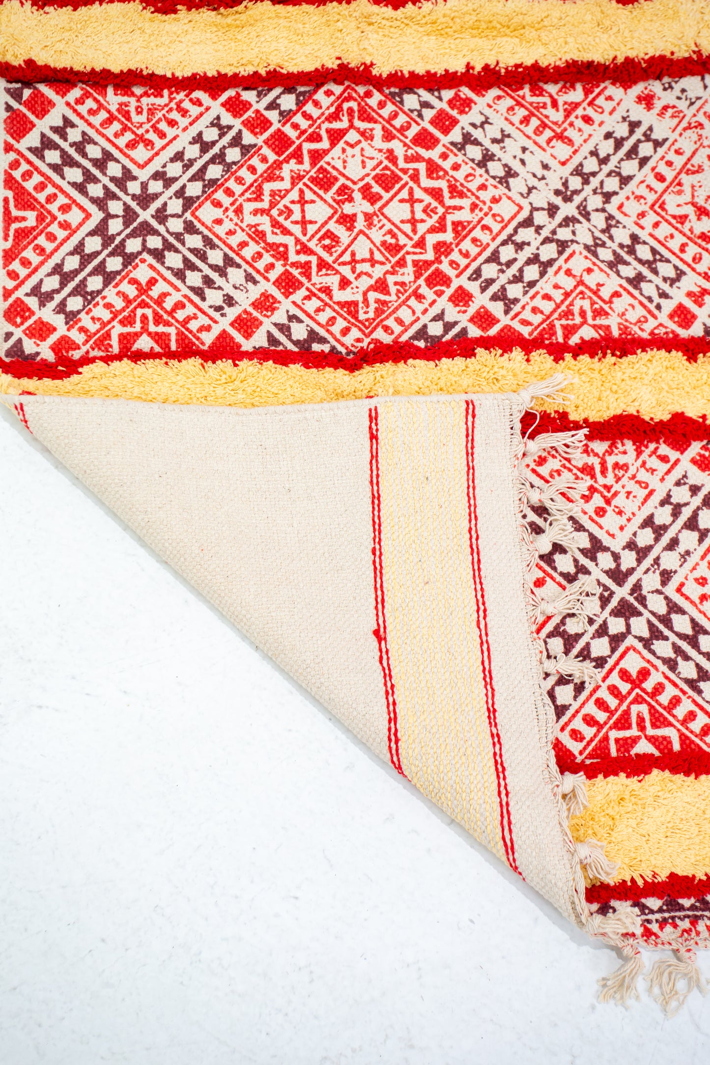 Chic Cotton Dhurrie/Rug - Natural Cotton- Rectangle