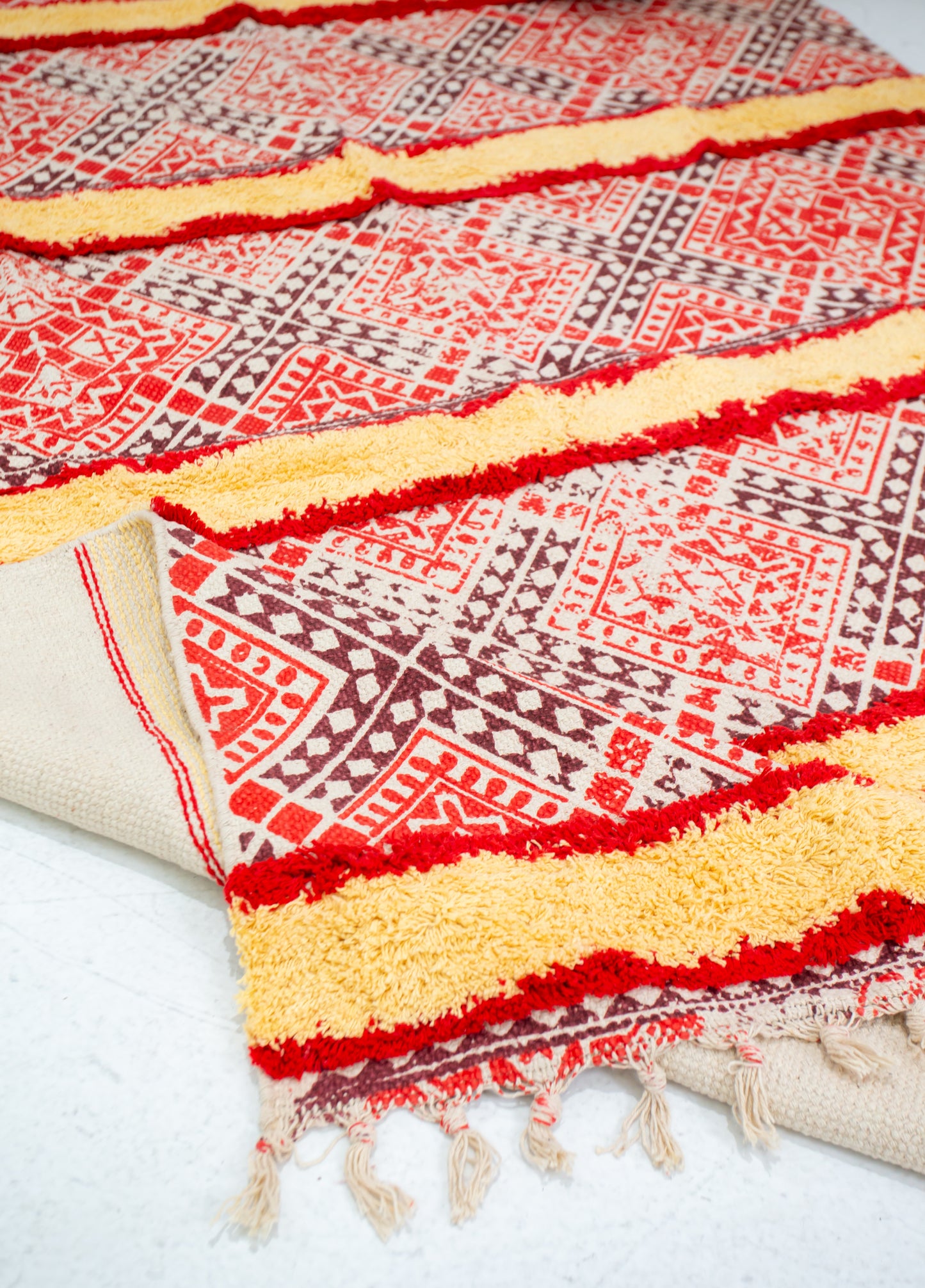 Chic Cotton Dhurrie/Rug - Natural Cotton- Rectangle