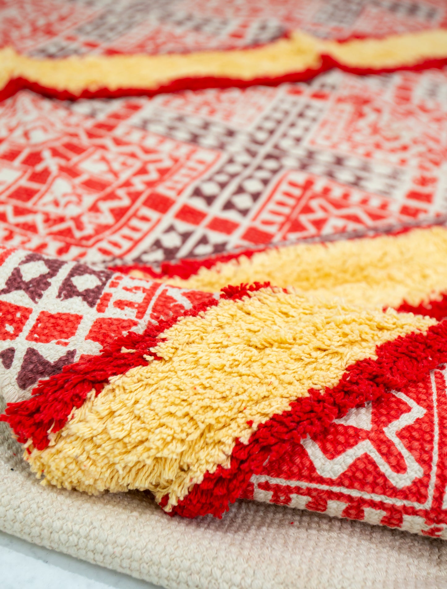 Chic Cotton Dhurrie/Rug - Natural Cotton- Rectangle