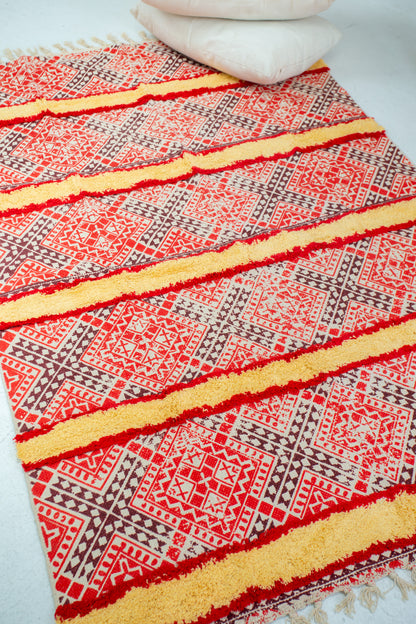 Chic Cotton Dhurrie/Rug - Natural Cotton- Rectangle