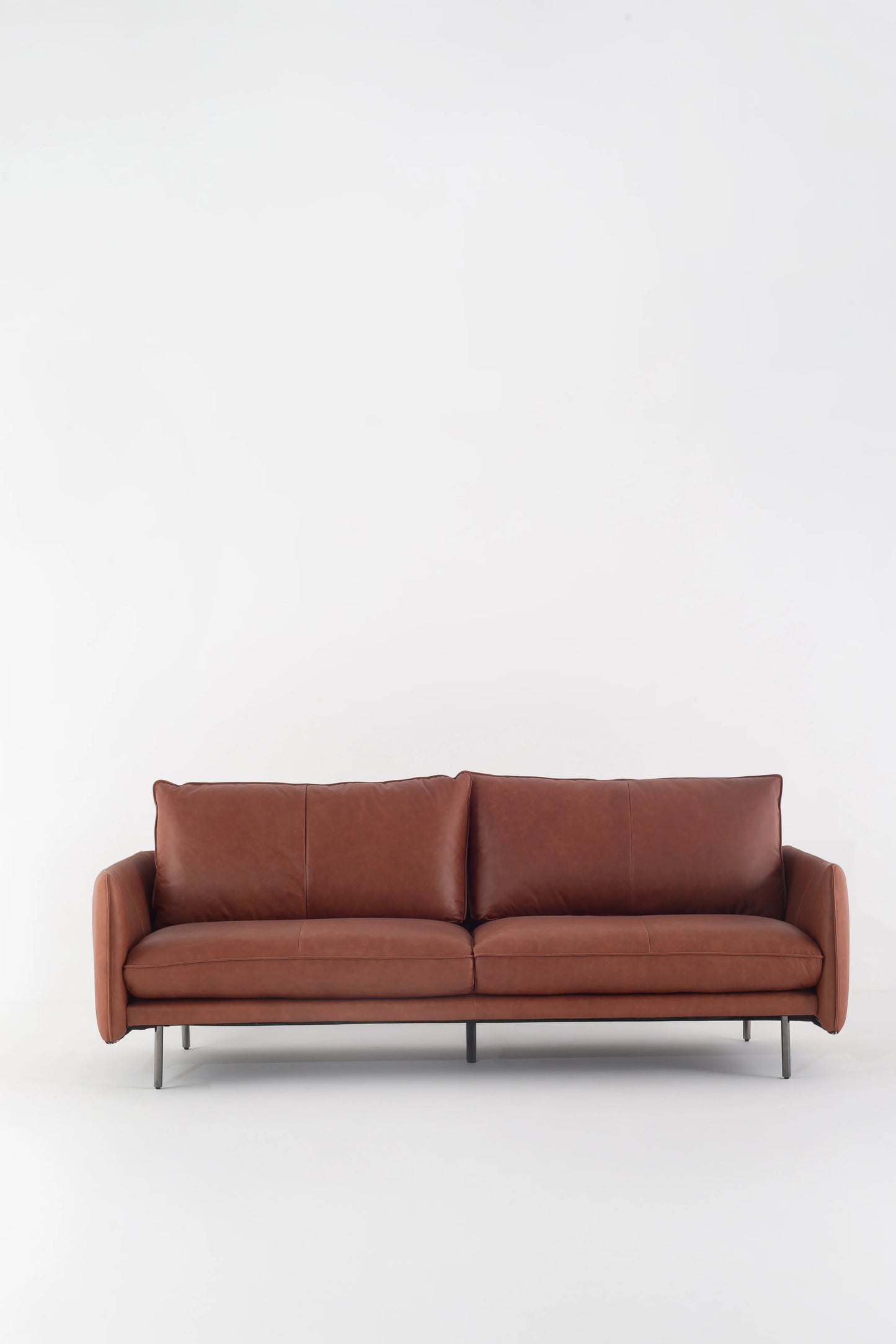 Ignis 3-seater Sofa- Full Cowhide Leather-Copper Brown